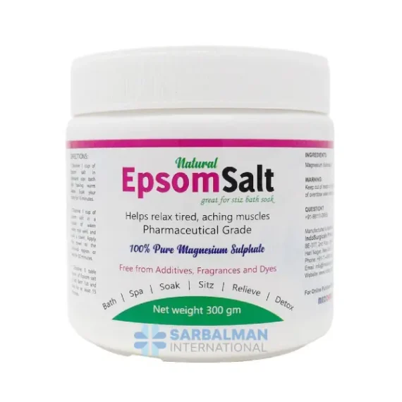 Natural Epsom Salt Great for Sitz Bath Soak 300 gm
