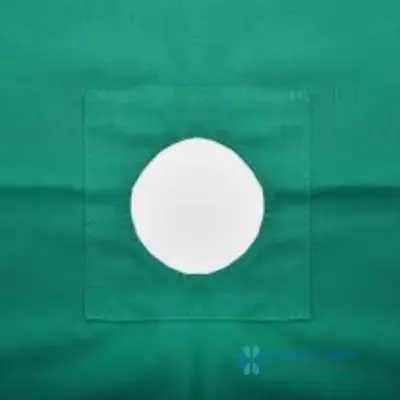 Reusable Cotton Drape Sheet with Hole.