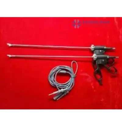 Laparoscopic Curved Spatula Electrode.