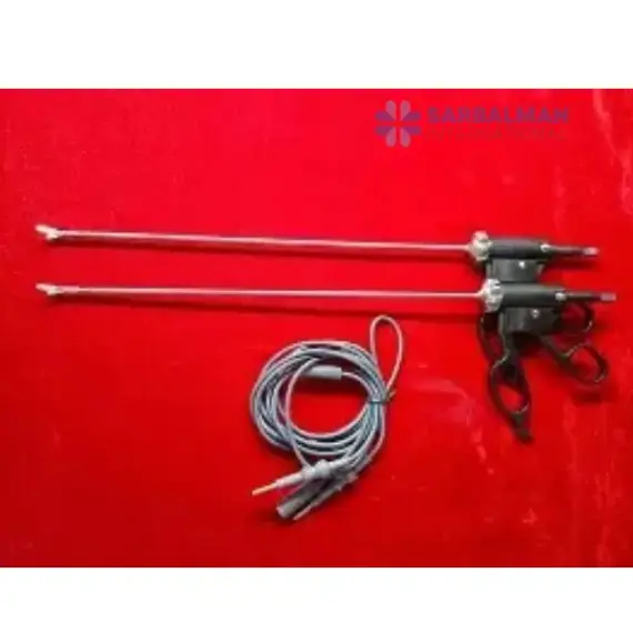 Laparoscopic Curved Spatula Electrode.